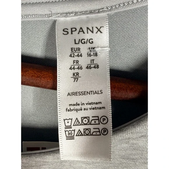 Spanx AirEssentials Sleeveless Jumpsuit Light Grey Heather Womens Large NWT - Picture 5 of 8